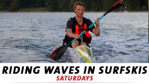 Riding Waves in a Surfski
